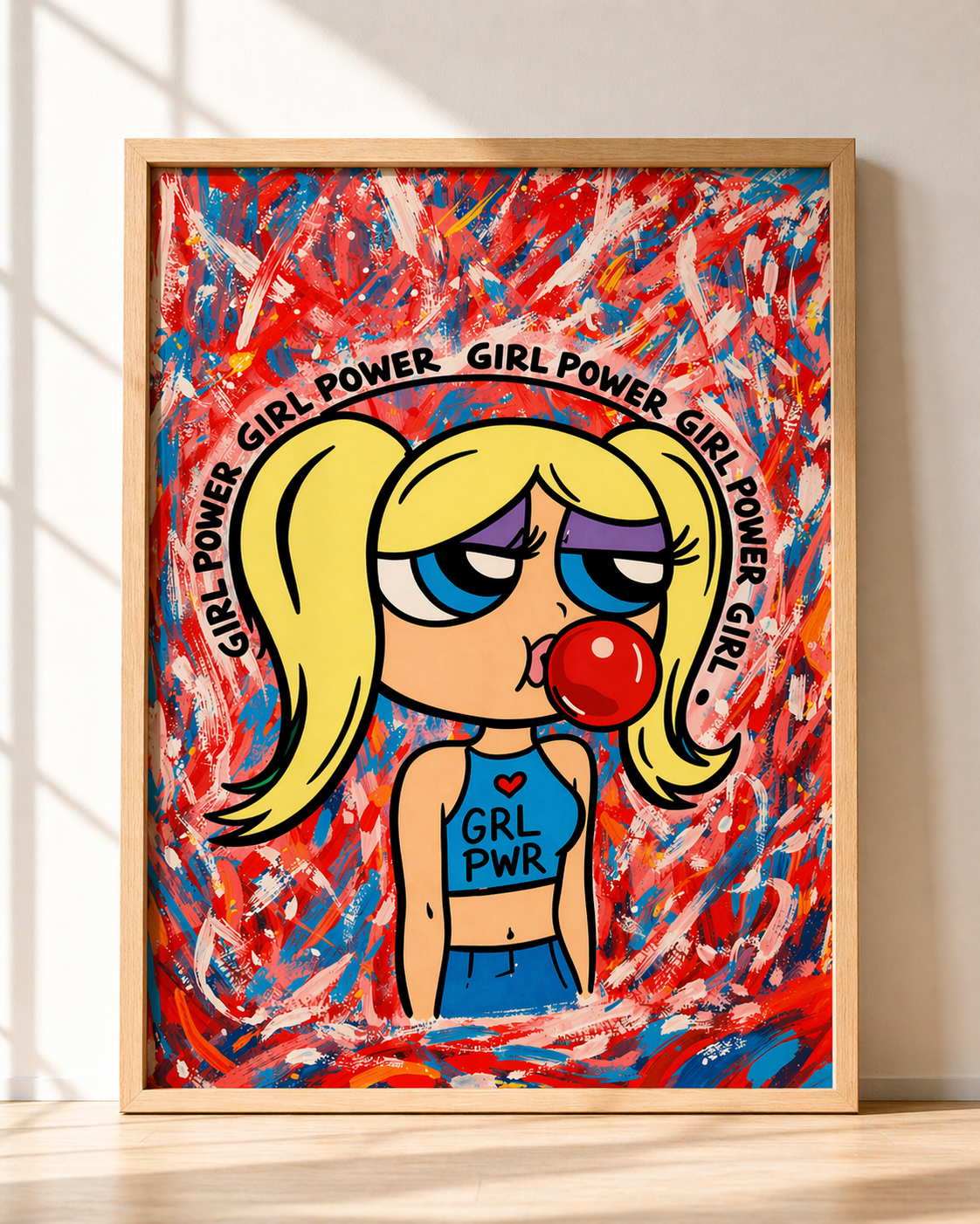 Girl Power – Lámina Digital Pop Art | Ilustración Moderna Descargable
