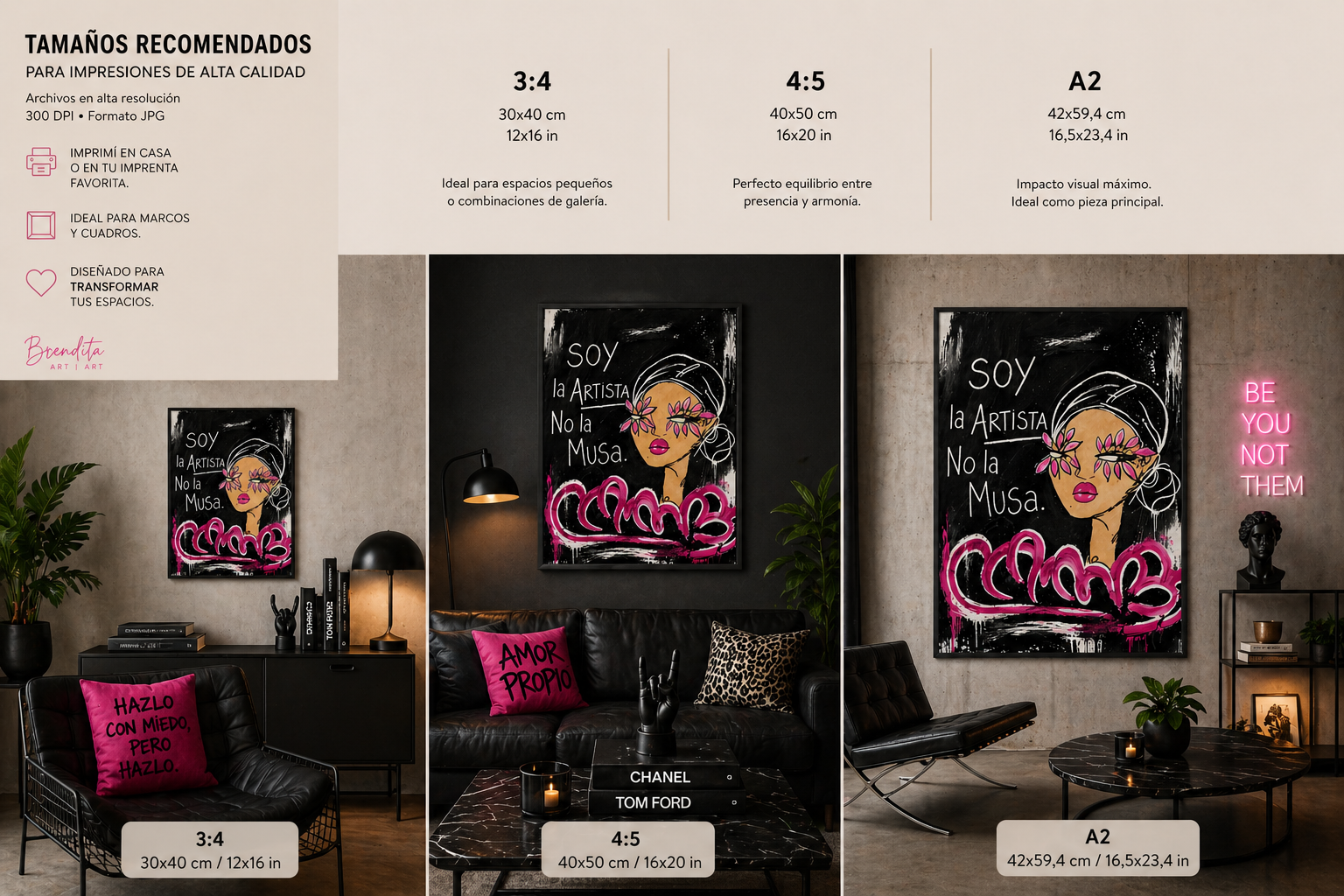 Lámina Imprimible “Soy la Artista” – Descarga Digital
