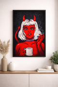 Lámina Premium Devil Babe – Arte Estético Moderno para Cuadros y Decoración